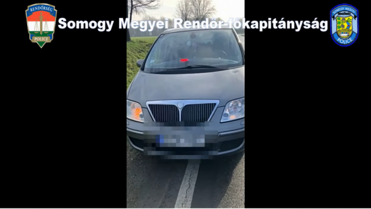 Lehidalsz: így próbálta leplezni szabálytalan autóját a somogyi sofőr, nem volt jó ötlet + videó